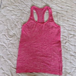 EUC Lululemon Pink Swiftly Tank Size 6